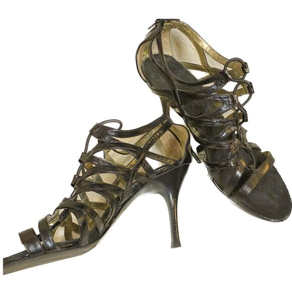 Enzo Angiolini Strappy Heels Sz 7 - Picture 1 of 8